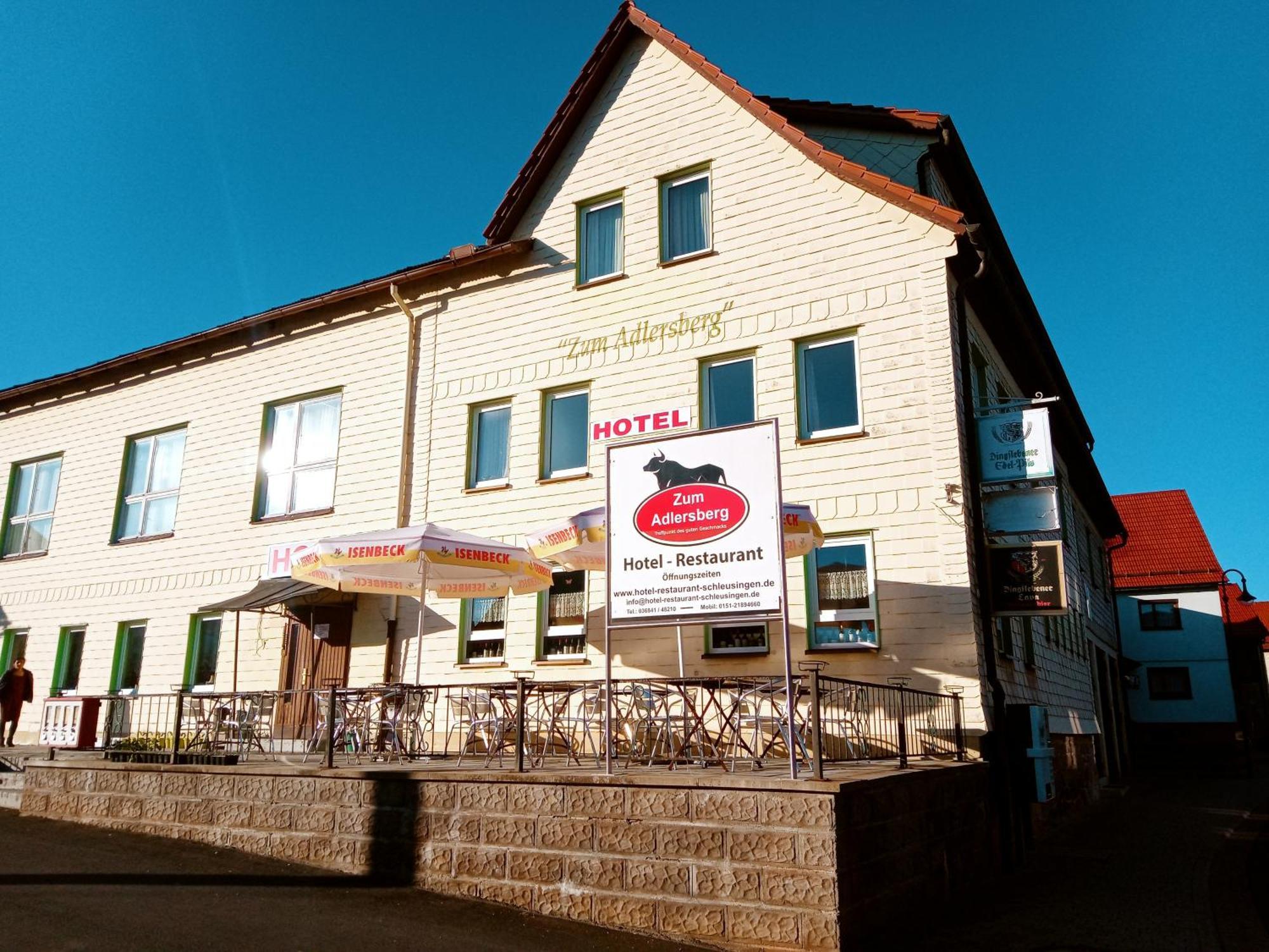 Hotel & Restaurant Zum Adlersberg Schleusingen Esterno foto